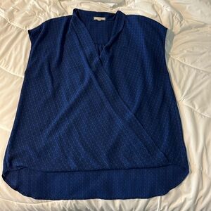 Pleione size medium cap sleeve top, royal blue